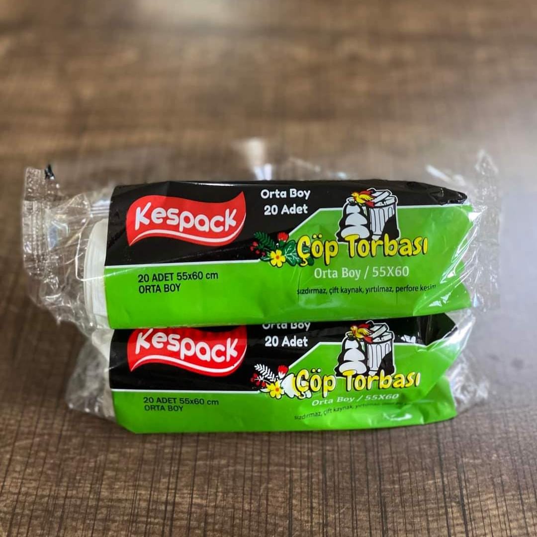 KESPACK 55X60 ORTA BOY RULO ÇÖP POŞETİ
